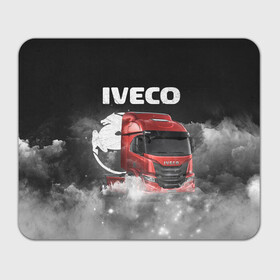 Коврик для мышки прямоугольный с принтом Iveco truck в Тюмени, натуральный каучук | размер 230 х 185 мм; запечатка лицевой стороны | iveco | iveco truck | iveco грузовик | truck | trucks | грузовик | грузовики | дальнобои | дальнобой | дальнобойщик | ивеко | ивеко грузовик | фура | фуры