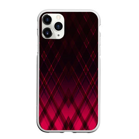 Чехол для iPhone 11 Pro матовый с принтом Геометрический градиентный фон в Тюмени, Силикон |  | Тематика изображения на принте: абстрактный | вишневый | геометрический | градиентный | клетка | красный | модный | плед | современный