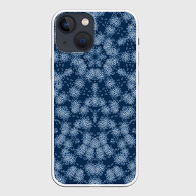 Чехол для iPhone 13 mini с принтом Модный  абстрактный узор в Тюмени,  |  | калейдоскоп | летний | модный | молодежный | пляжный рисунок | синий | современный | цветочный орнамент