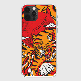 Чехол для iPhone 12 Pro с принтом Год тигра в Тюмени, силикон | область печати: задняя сторона чехла, без боковых панелей | год  тигра | дикий | звери | кошки | полосы | тигр | тигровые мотивы | хищник