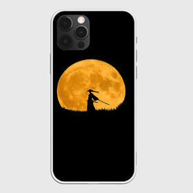 Чехол для iPhone 12 Pro с принтом Путь самурая в Тюмени, силикон | область печати: задняя сторона чехла, без боковых панелей | астрономический | бусидо | луна | мир | самурай
