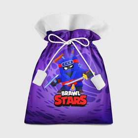 Подарочный 3D мешок с принтом Ninja Ash Brawl Stars Эш  в Тюмени, 100% полиэстер | Размер: 29*39 см | ash | brawl | brawl stars | brawlstars | brawl_stars | аш | бравл | бравлстарс | эш