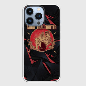 Чехол для iPhone 13 Pro с принтом MUAY THAI FIGHTER в Тюмени,  |  | fighter | muay thai | боец | драки | карате | муай тай | мутай