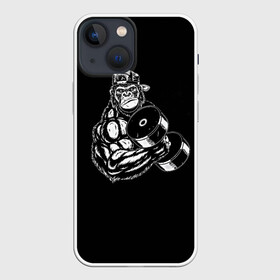 Чехол для iPhone 13 mini с принтом Ironmonkey в Тюмени,  |  | fitness | gorilla | gym | monkey | power | sport | strength | горилла | качалка | мощь | сила | спорт | фитнес