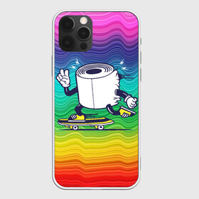 Чехол для iPhone 12 Pro Max с принтом Туалетная бумага на скейте в Тюмени, Силикон |  | Тематика изображения на принте: бумага | прикол | скейт | спорт | туалет | туалетная бумага | шутка