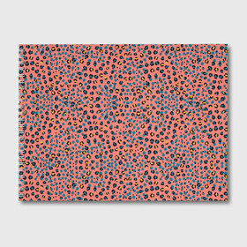 Альбом для рисования с принтом Леопардовый принт на розовом в Тюмени, 100% бумага
 | матовая бумага, плотность 200 мг. | Тематика изображения на принте: абстракция | африканский | леопардовые пятна | леопардовый принт | розовый | сафари