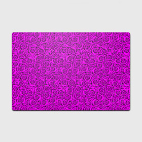 Головоломка Пазл магнитный 126 элементов с принтом Яркий цветочный неоновый узор в Тюмени, полимерный материал с магнитным слоем | 126 деталей, размер изделия —  180*270 мм | детский | женский | малиновый | неоновый узор | розы | ярко розовый