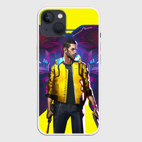 Чехол для iPhone 13 с принтом Cyberpunk 2077 в Тюмени,  |  | art | character | cyberpunk | cyberpunk 2077 | drawing | game | vee | арт | ви | игра | киберпанк | киберпанк 2077 | персонаж | рисунок