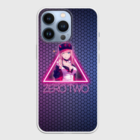 Чехол для iPhone 13 Pro с принтом Zero Two в треугольнике в Тюмени,  |  | darling | darling in the franxx | zero two | вайфу | зеро ту | код 002 | любимый во франксе | франкс