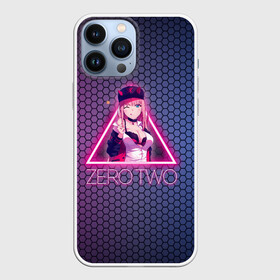 Чехол для iPhone 13 Pro Max с принтом Zero Two в треугольнике в Тюмени,  |  | darling | darling in the franxx | zero two | вайфу | зеро ту | код 002 | любимый во франксе | франкс