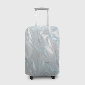 Чехол для чемодана 3D с принтом Голографическая текстура в Тюмени, 86% полиэфир, 14% спандекс | двустороннее нанесение принта, прорези для ручек и колес | голографическая | голография | метал | паттерн | текстура | текстура метала | тренд | фольга