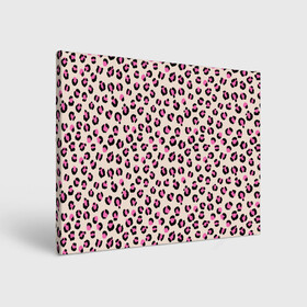 Холст прямоугольный с принтом Леопардовый принт розовый в Тюмени, 100% ПВХ |  | Тематика изображения на принте: бежевый | леопард | леопардовый принт | молочный цвет | пятнистый | розовый