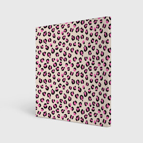 Холст квадратный с принтом Леопардовый принт розовый в Тюмени, 100% ПВХ |  | Тематика изображения на принте: бежевый | леопард | леопардовый принт | молочный цвет | пятнистый | розовый