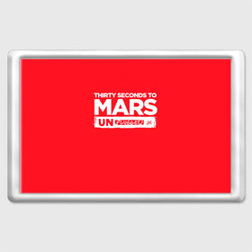 Магнит 45*70 с принтом Thirty Seconds to Mars UN PLUGGED в Тюмени, Пластик | Размер: 78*52 мм; Размер печати: 70*45 | 30 seconds to mars | 30 секунд до марса | 30 фстм | 30stm | 30сдм | jared leto | rock band | thirty seconds to mars | альтернативный | гранж | джаред лето | нео | пост | прогрессивный | рок группа | фети секондс ту марс | хард | шеннон