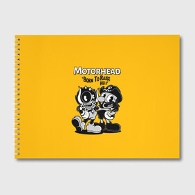 Альбом для рисования с принтом Motorhead x Cuphead в Тюмени, 100% бумага
 | матовая бумага, плотность 200 мг. | alternative | cuphead | metall | motorhead | music | rock | альтернатива | капхэд | лемми | металл | моторхед | моторхэд | музыка | рок