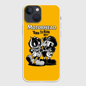 Чехол для iPhone 13 mini с принтом Motorhead x Cuphead в Тюмени,  |  | alternative | cuphead | metall | motorhead | music | rock | альтернатива | капхэд | лемми | металл | моторхед | моторхэд | музыка | рок