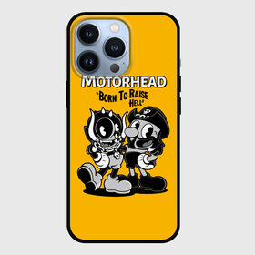 Чехол для iPhone 13 Pro с принтом Motorhead x Cuphead в Тюмени,  |  | Тематика изображения на принте: alternative | cuphead | metall | motorhead | music | rock | альтернатива | капхэд | лемми | металл | моторхед | моторхэд | музыка | рок