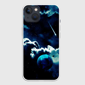 Чехол для iPhone 13 с принтом КОСМИЧЕСКИЕ ОБЛАКА в Тюмени,  |  | вселенная | звёзды | комета | космос | облака | планета