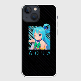 Чехол для iPhone 13 mini с принтом Аква Aqua Коносуба KonoSuba в Тюмени,  |  | aqua | konosuba | аква | богиня | да будет благословенен этот прекрасный мир | коносуба