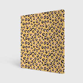 Холст квадратный с принтом Желтый леопардовый принт в Тюмени, 100% ПВХ |  | желтый | леопардовый принт | паттерн | пятна | пятнистый | розовый | текстура