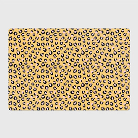 Магнитный плакат 3Х2 с принтом Желтый леопардовый принт в Тюмени, Полимерный материал с магнитным слоем | 6 деталей размером 9*9 см | Тематика изображения на принте: желтый | леопардовый принт | паттерн | пятна | пятнистый | розовый | текстура