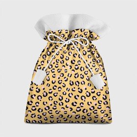 Подарочный 3D мешок с принтом Желтый леопардовый принт в Тюмени, 100% полиэстер | Размер: 29*39 см | желтый | леопардовый принт | паттерн | пятна | пятнистый | розовый | текстура