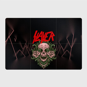 Магнитный плакат 3Х2 с принтом SLAYER | УБИЙЦА (Z) в Тюмени, Полимерный материал с магнитным слоем | 6 деталей размером 9*9 см | Тематика изображения на принте: rock | slayer | грув метал | джеф ханнем | керри кинг | ню метал | рок | трэш метал