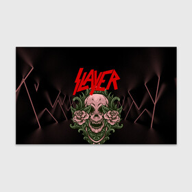 Бумага для упаковки 3D с принтом SLAYER | УБИЙЦА (Z) в Тюмени, пластик и полированная сталь | круглая форма, металлическое крепление в виде кольца | Тематика изображения на принте: rock | slayer | грув метал | джеф ханнем | керри кинг | ню метал | рок | трэш метал