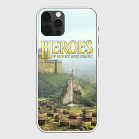 Чехол для iPhone 12 Pro с принтом Оплот | Heroes of Might and Magic 3 (Z) в Тюмени, силикон | область печати: задняя сторона чехла, без боковых панелей | Тематика изображения на принте: heroes | heroes of might and magic | hom | oldskull | герои | герои меча | герои меча и магии | олдскулл | оплот