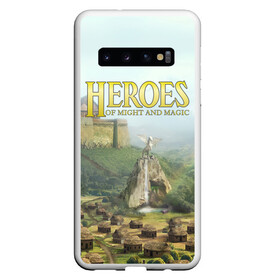 Чехол для Samsung Galaxy S10 с принтом Оплот | Heroes of Might and Magic 3 (Z) в Тюмени, Силикон | Область печати: задняя сторона чехла, без боковых панелей | heroes | heroes of might and magic | hom | oldskull | герои | герои меча | герои меча и магии | олдскулл | оплот