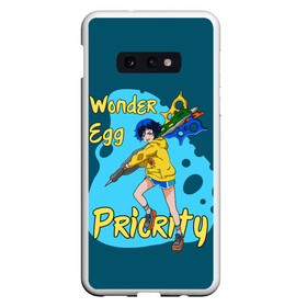 Чехол для Samsung S10E с принтом Wonder Egg Priority в Тюмени, Силикон | Область печати: задняя сторона чехла, без боковых панелей | Тематика изображения на принте: ai ooto | wonder egg | wonder egg priority | ай ото | аниме | персонажи | приоритет чудо яйца