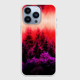 Чехол для iPhone 13 Pro с принтом КРАСНАЯ ОСЕНЬ в Тюмени,  |  | деревья | лес | листья | осень | отражение