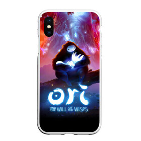 Чехол для iPhone XS Max матовый с принтом Ori and the Will of the Wisps в Тюмени, Силикон | Область печати: задняя сторона чехла, без боковых панелей | adventure | asleep | forest spirit | naru | night | ori and the will of the wisps | orient | pc game | volcanic eruption | дух леса | извержение вулкана | компьютерная игра | нару | ночь | ори | ори и блуждающие огоньки | приключения | спит