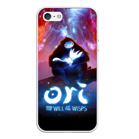 Чехол для iPhone 5/5S матовый с принтом Ori and the Will of the Wisps в Тюмени, Силикон | Область печати: задняя сторона чехла, без боковых панелей | adventure | asleep | forest spirit | naru | night | ori and the will of the wisps | orient | pc game | volcanic eruption | дух леса | извержение вулкана | компьютерная игра | нару | ночь | ори | ори и блуждающие огоньки | приключения | спит