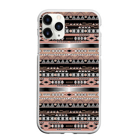 Чехол для iPhone 11 Pro матовый с принтом Полосатый этнический орнамент  в Тюмени, Силикон |  | абстрактный | геометрические фигуры | коричневый | полосатый узор | полосы | черный и коричневый | этнический