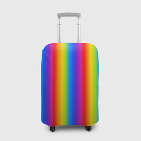 Чехол для чемодана 3D с принтом Color gradient в Тюмени, 86% полиэфир, 14% спандекс | двустороннее нанесение принта, прорези для ручек и колес | градиент | радуга | текстура | текстура градиента | трендовый градиент | тренды | цветной градиент
