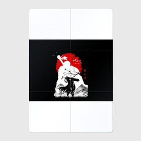 Магнитный плакат 2Х3 с принтом Берсерк силуэт Гатса в Тюмени, Полимерный материал с магнитным слоем | 6 деталей размером 9*9 см | berserk | аниме | берсерк | бирсерк | гатс | гатц | клеймо