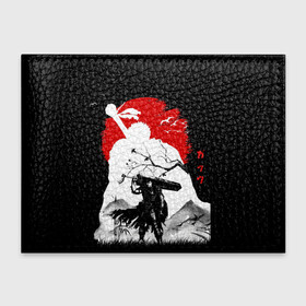 Обложка для студенческого билета с принтом Берсерк силуэт Гатса в Тюмени, натуральная кожа | Размер: 11*8 см; Печать на всей внешней стороне | Тематика изображения на принте: berserk | аниме | берсерк | бирсерк | гатс | гатц | клеймо