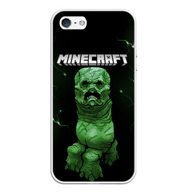 Чехол для iPhone 5/5S матовый с принтом CREEPER 3D | MINECRAFT 3D (Z) в Тюмени, Силикон | Область печати: задняя сторона чехла, без боковых панелей | block | creeper | cube | minecraft | minecraft nature | minecraft skin | minectaft skins | mobs | pixel | tnt | underground | блок | геометрия | крафт | крипер | кубики | майнкрафт | пиксели | тнт