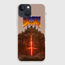 Чехол для iPhone 13 mini с принтом DOOM | ДУМ (Z) в Тюмени,  |  | demons | devil | doom | doom eternal | doom slayer | doomguy | hell | slayer | ад | вега | демоны | дум | икона греха | какодемон | манкубус | солдат рока | элементаль боли