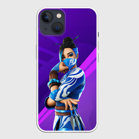 Чехол для iPhone 13 с принтом Fortnite Blue Jade в Тюмени,  |  | art | blue jade | character | fortnite | game | skin | арт | игра | персонаж | синяя джейд | скин | фортнайт