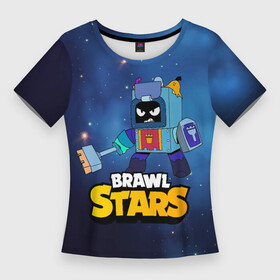 Женская футболка 3D Slim с принтом Ash Brawl Stars Эш в Тюмени,  |  | ash | brawl | brawl stars | brawlstars | brawl_stars | аш | бравл | бравлстарс | эш