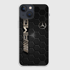 Чехол для iPhone 13 mini с принтом MERCEDES LOGO BRONZE в Тюмени,  |  | amg | mercedes | авто | автомобиль | иномарка | логотип | машина | мерс | мерседес | соты | стальная броня | текстура