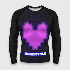 Мужской рашгард 3D с принтом UNDERTALE PURPLE HEART в Тюмени,  |  | Тематика изображения на принте: sans | undertale | андертале | андертейл | игра | подземная история | подземная сказка | санс | сердце | ундертале