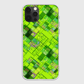 Чехол для iPhone 12 Pro Max с принтом Ярко-зеленый абстрактный узор в Тюмени, Силикон |  | абстрактный | геометрический | детский | зеленый неоновый | креативный | модный | молодежный | неоновый | яркий зеленый