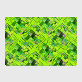 Магнитный плакат 3Х2 с принтом Ярко-зеленый абстрактный узор в Тюмени, Полимерный материал с магнитным слоем | 6 деталей размером 9*9 см | абстрактный | геометрический | детский | зеленый неоновый | креативный | модный | молодежный | неоновый | яркий зеленый