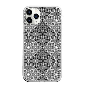 Чехол для iPhone 11 Pro матовый с принтом Черно-белый орнамент  в Тюмени, Силикон |  | Тематика изображения на принте: абстрактный | ажурный | арабский | восточный | кружева | кружевной | современный | черно белый | черный