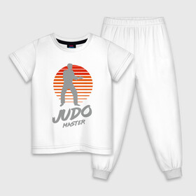 Детская пижама хлопок с принтом Дзюдо Мастер в Тюмени, 100% хлопок |  брюки и футболка прямого кроя, без карманов, на брюках мягкая резинка на поясе и по низу штанин
 | fighter | japan | judo | mma | sport | ufc | warrior | боец | бой | воин | дзюдо | дзюдоист | единоборства | карате | поединок | спорт | спортсмен | чемпион | япония