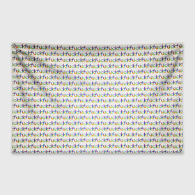 Флаг-баннер с принтом Fuck паттерн светлый в Тюмени, 100% полиэстер | размер 67 х 109 см, плотность ткани — 95 г/м2; по краям флага есть четыре люверса для крепления | мат | надписи | паттерн | прикольные