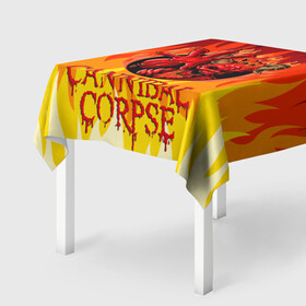 Скатерть 3D с принтом Cannibal Corpse | Труп Канниба в Тюмени, 100% полиэстер (ткань не мнется и не растягивается) | Размер: 150*150 см | cannibal | cannibal corpse | corpse | death metal | deathgrind | алекс уэбстер | брутальный дэт метал | дэт метал | дэтграйнд | пол мазуркевич | роб барретт | труп каннибала